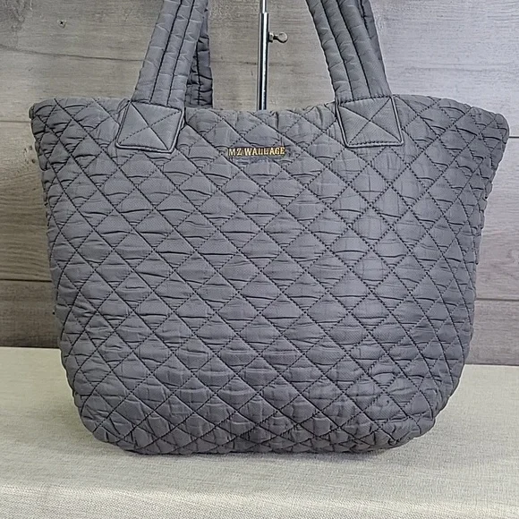 MZ Wallace Charcoal Quilted Tote - Picture 2 of 16